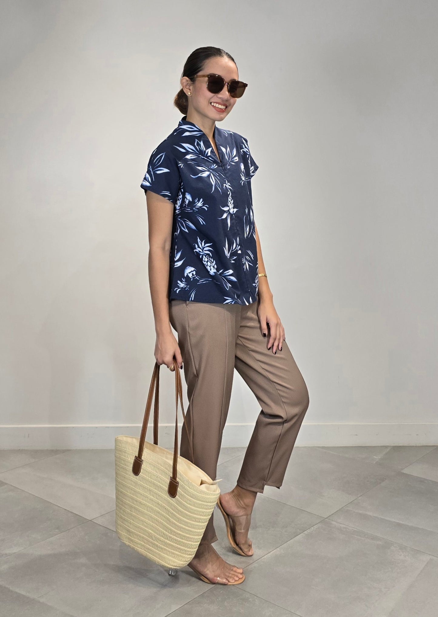 Lara Zipper Polo Top