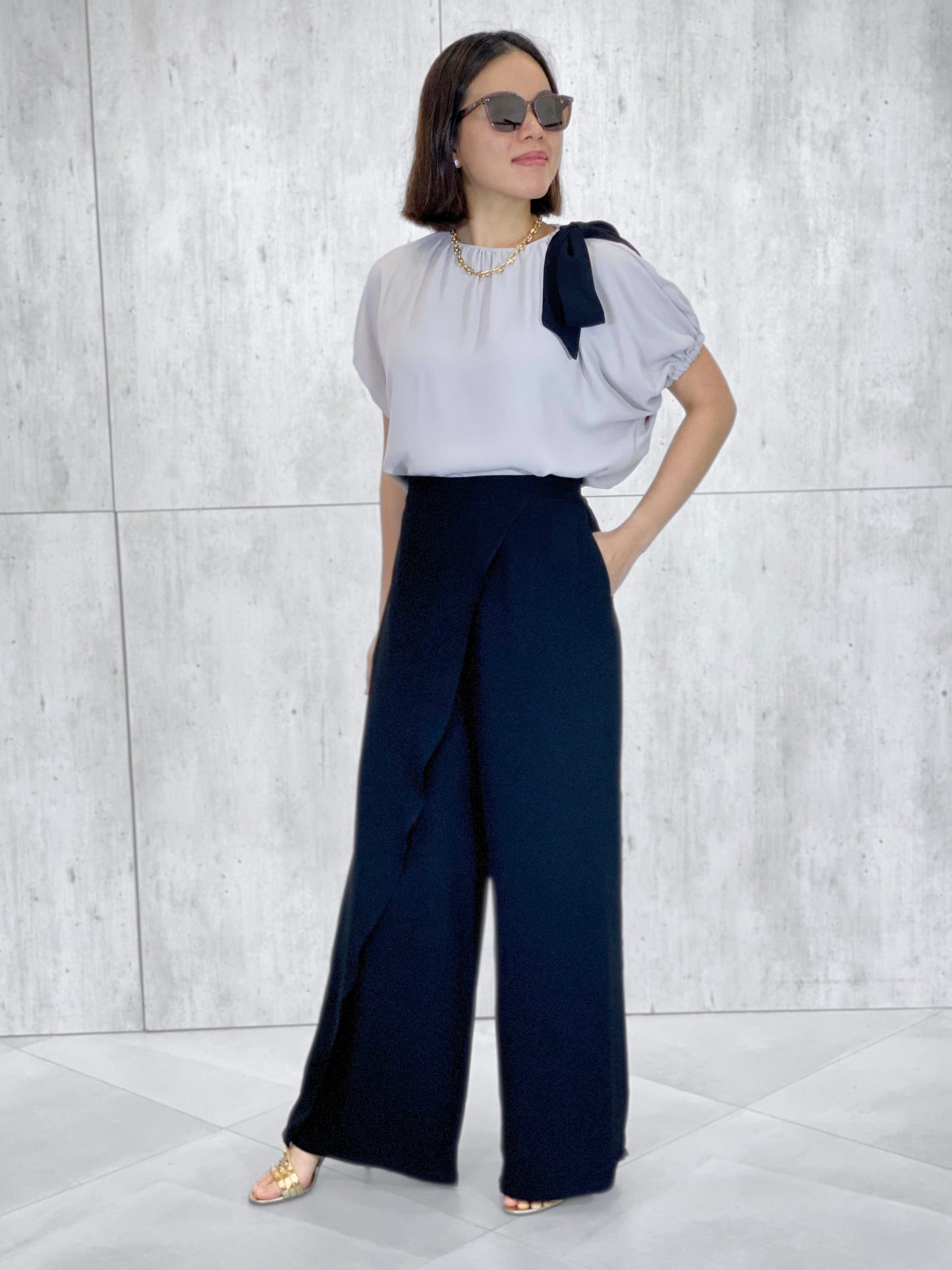 Finley (Plus Size) Overlap Accent Pants