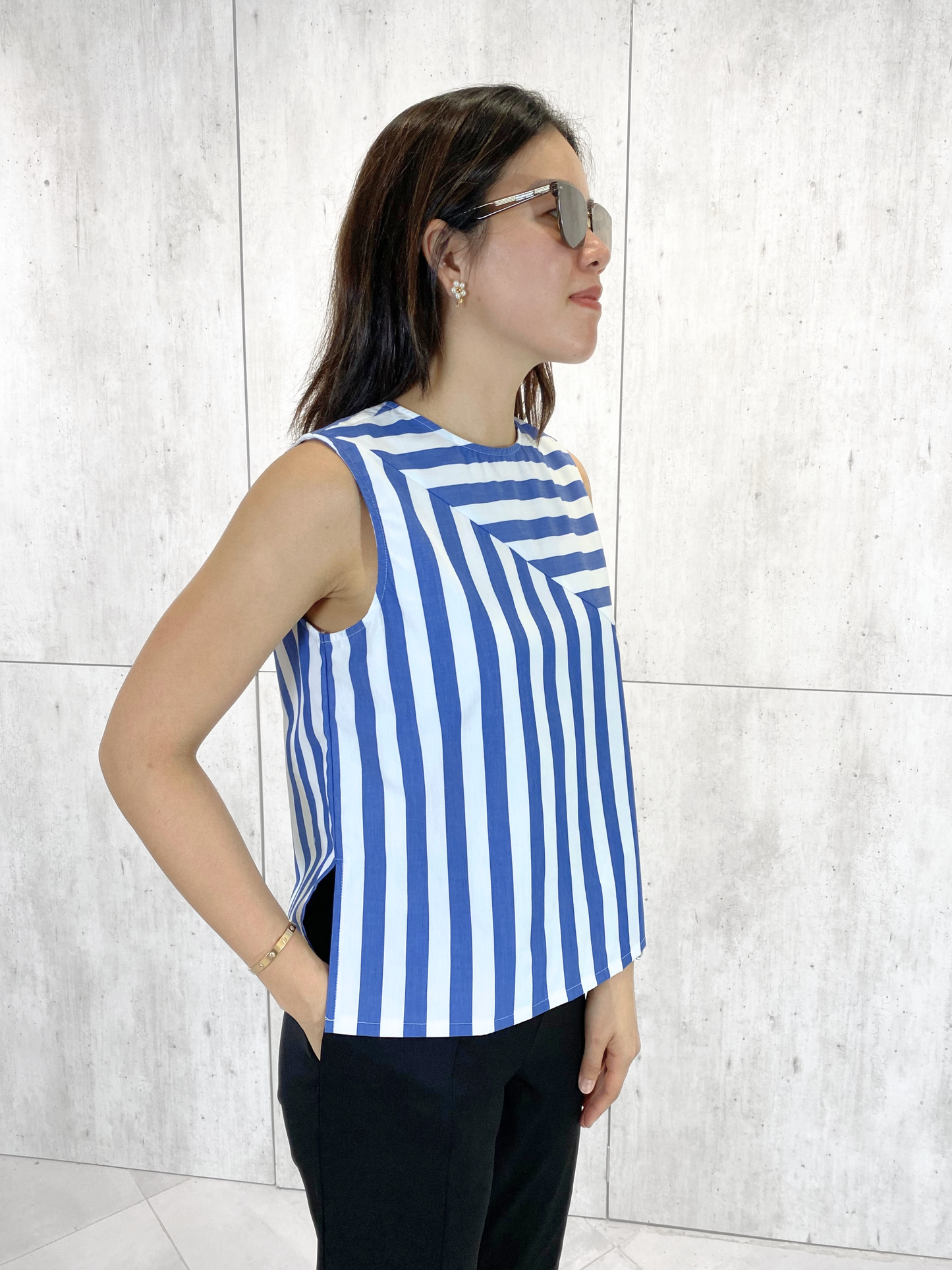 Claudine Nautical Top