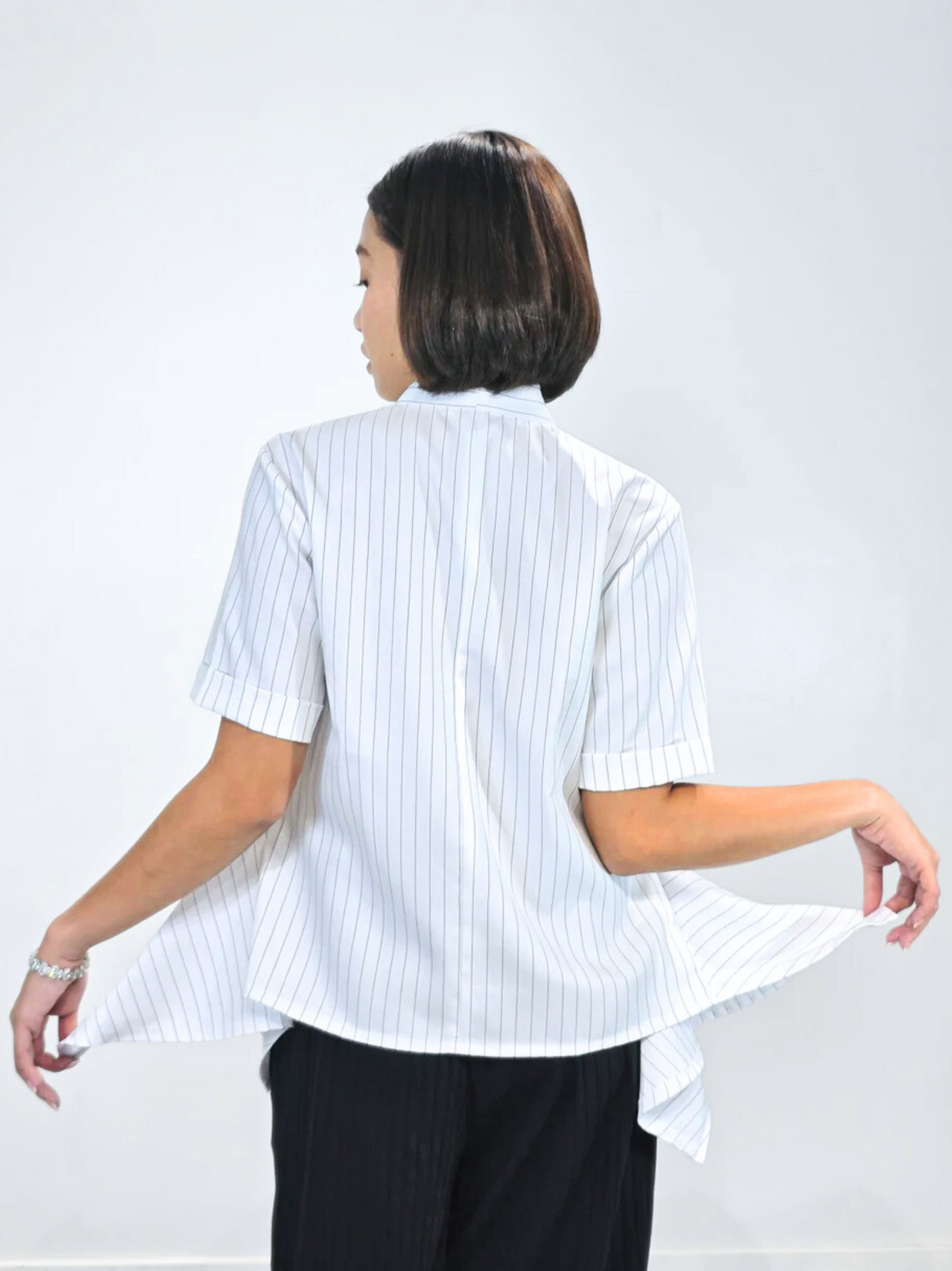 Kira Pinstripes Top