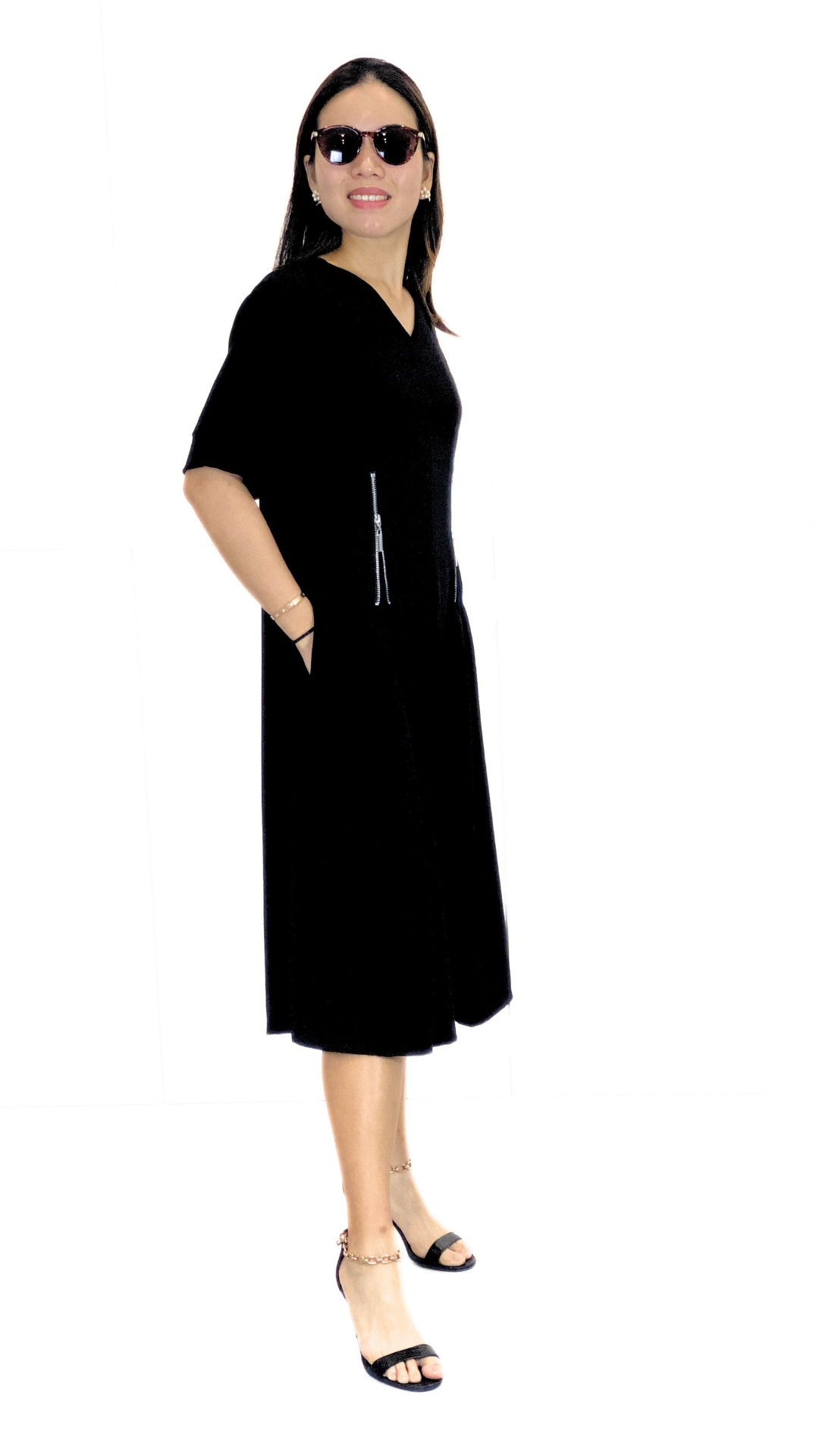 Kristie (Plus Size) Zipper Dress