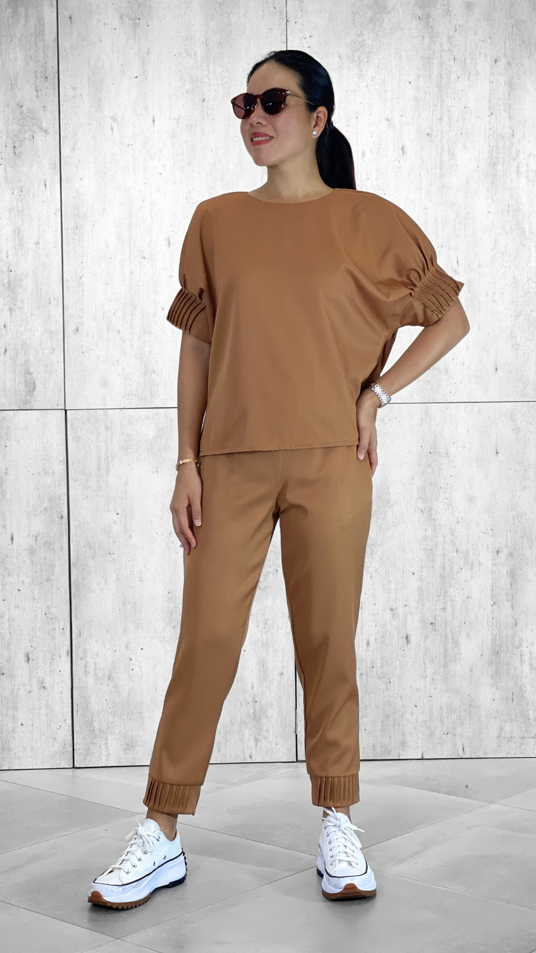 Natalie (Plus Size) Pleated Pants