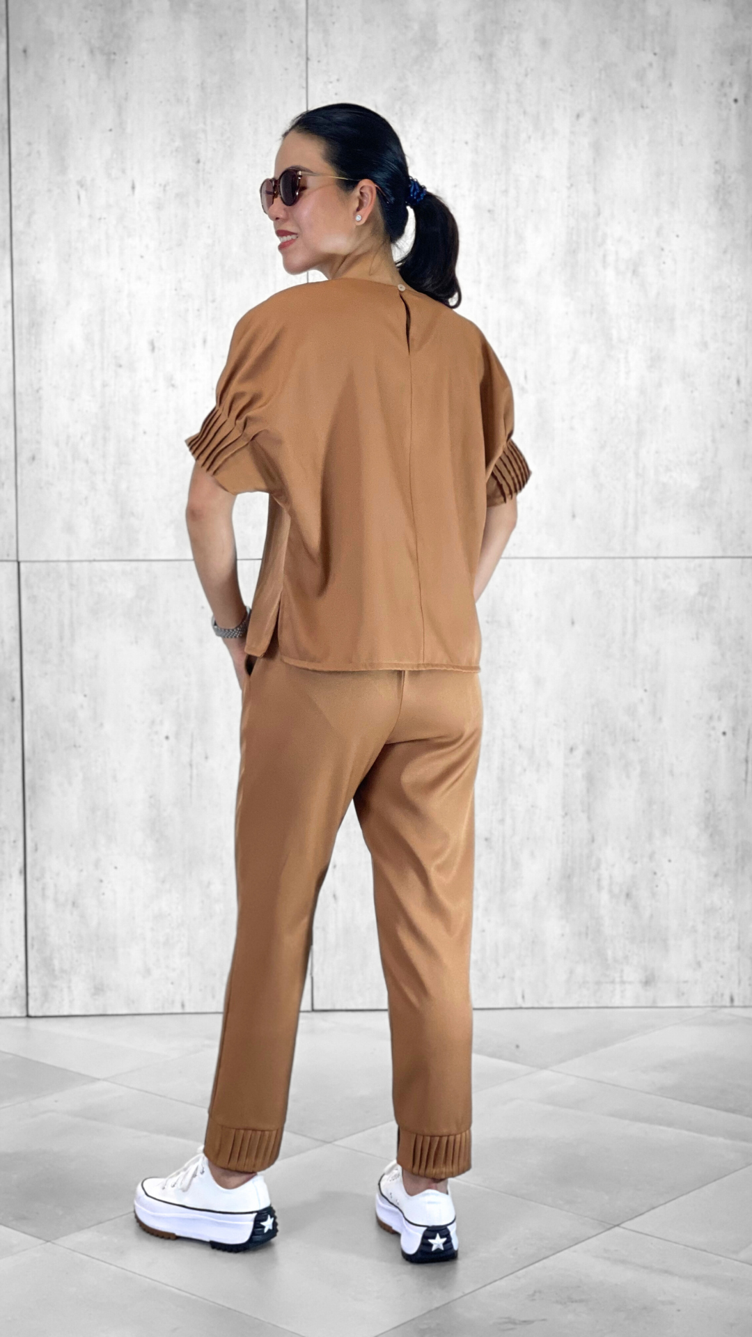 Natalie (Plus Size) Pleated Pants