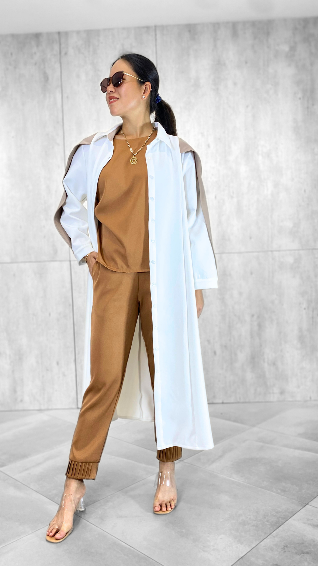 Natalie (Plus Size) Pleated Pants