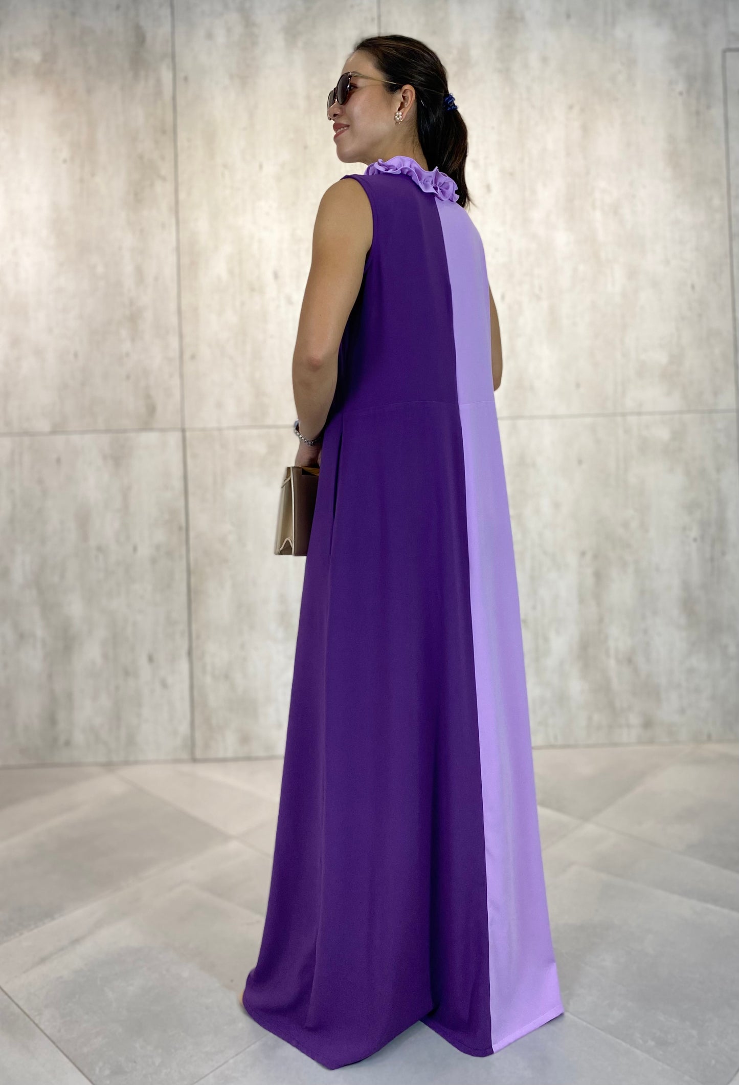 Sicily pleated gown (sash included)