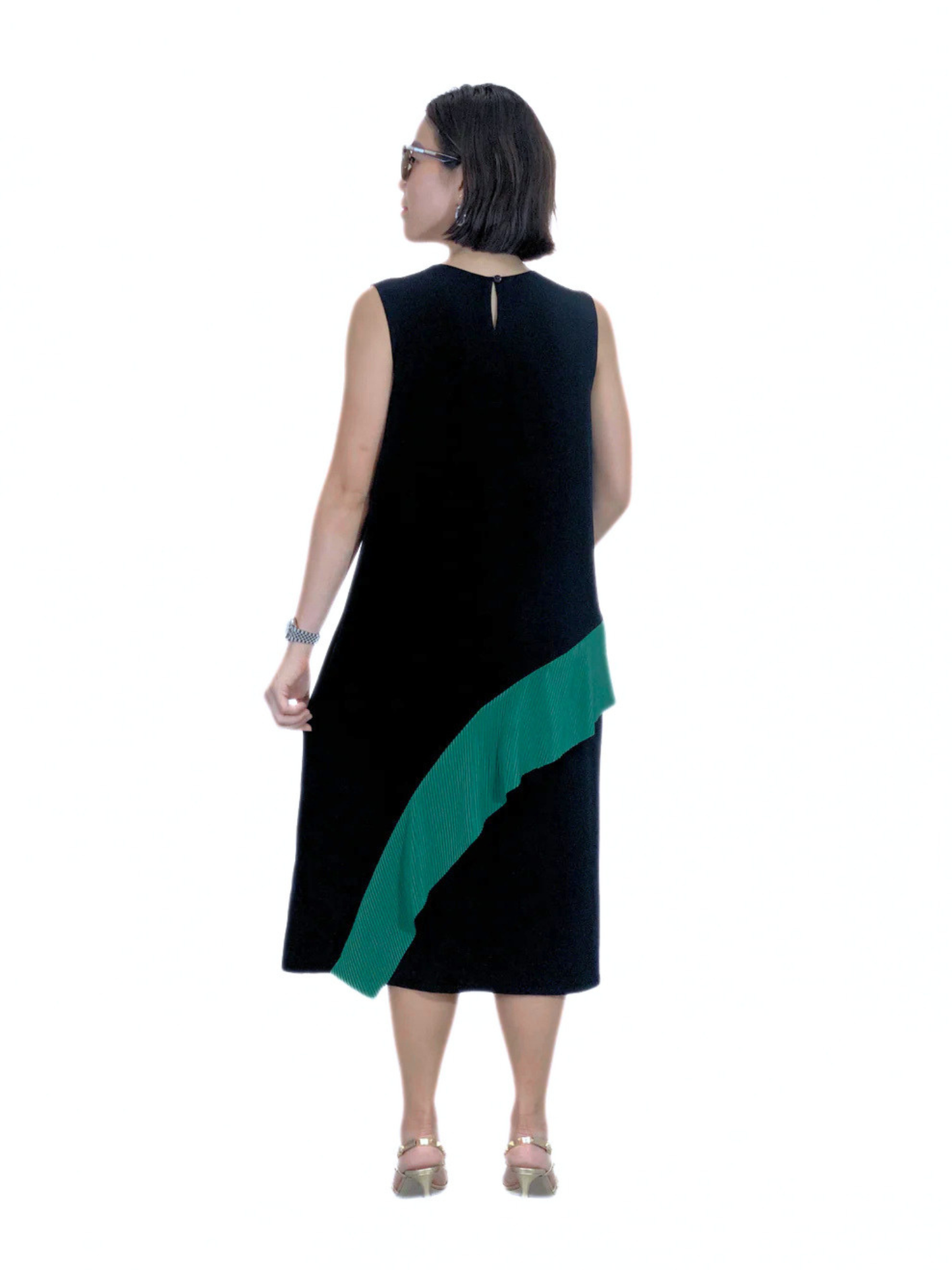 Athena Pleated Accent Dress