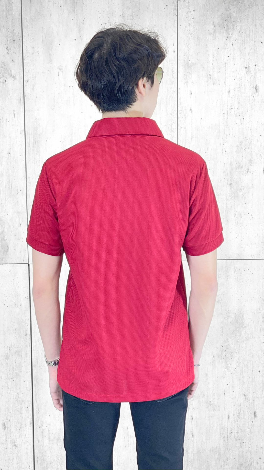 Martin Waffle Polo Top (MEN)