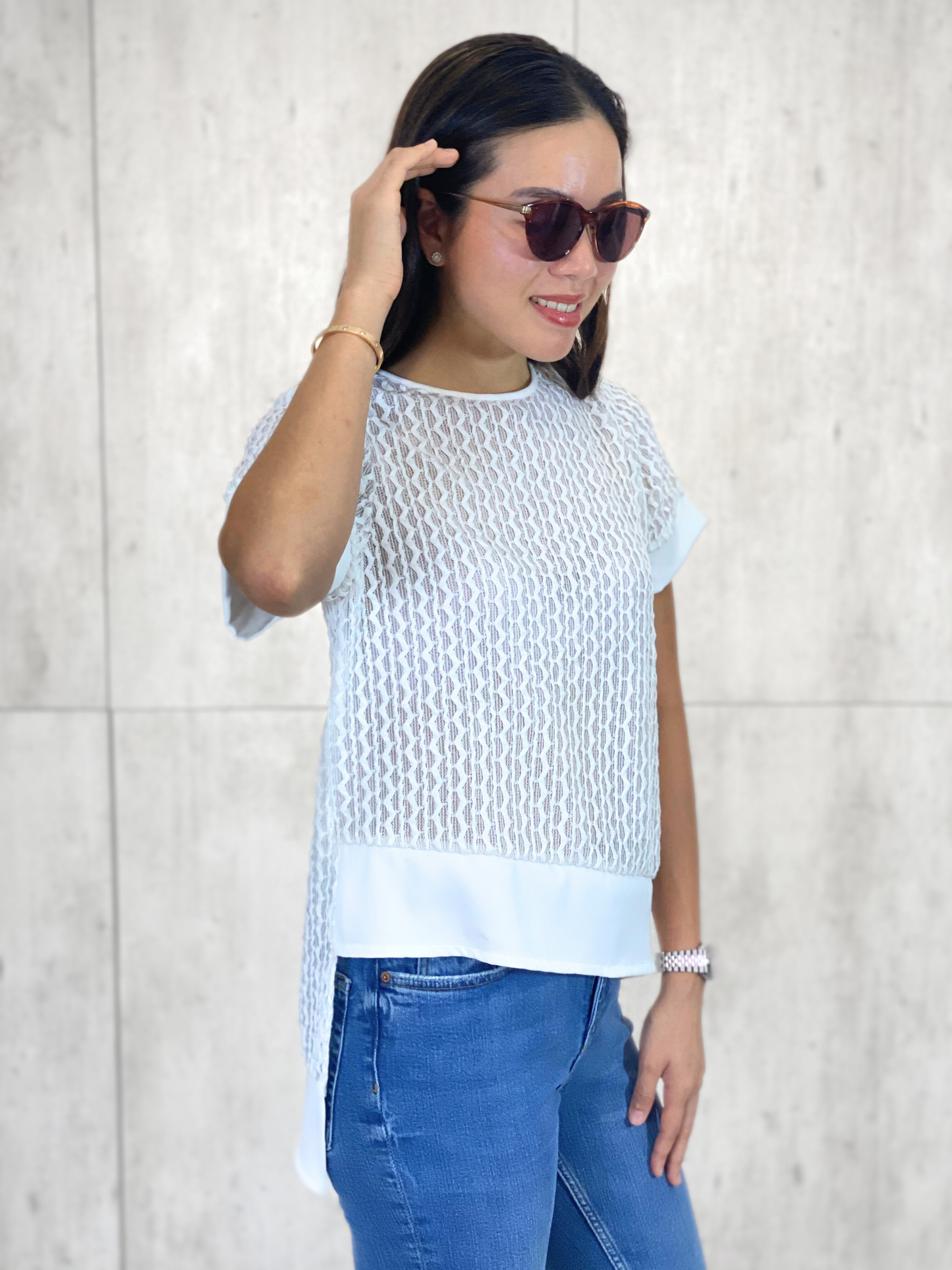Jayce Mesh Top