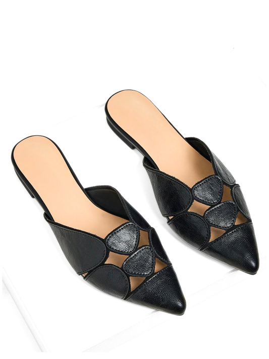 Nerrissa Faux Leather Slides