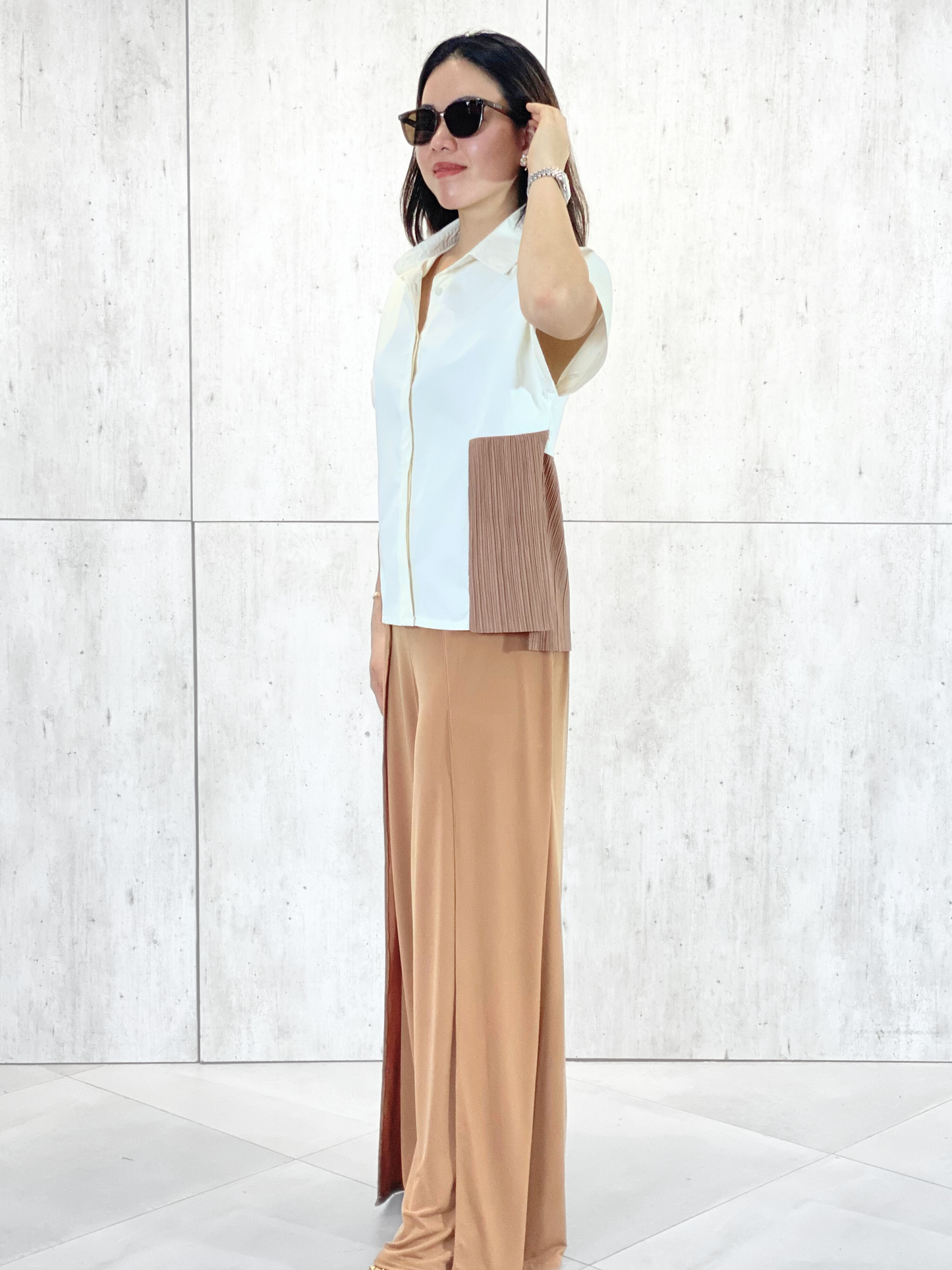 Sofia Pleated Top