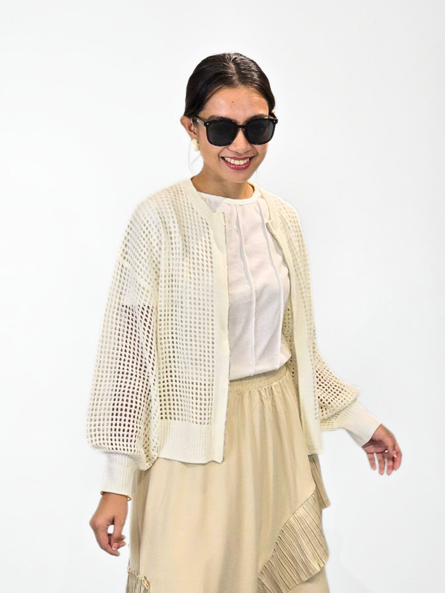 Lia (Plus Size) Mesh Jacket