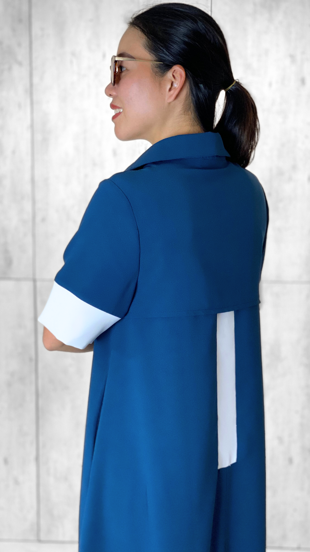 Toni Accent Dress (Sash Included)