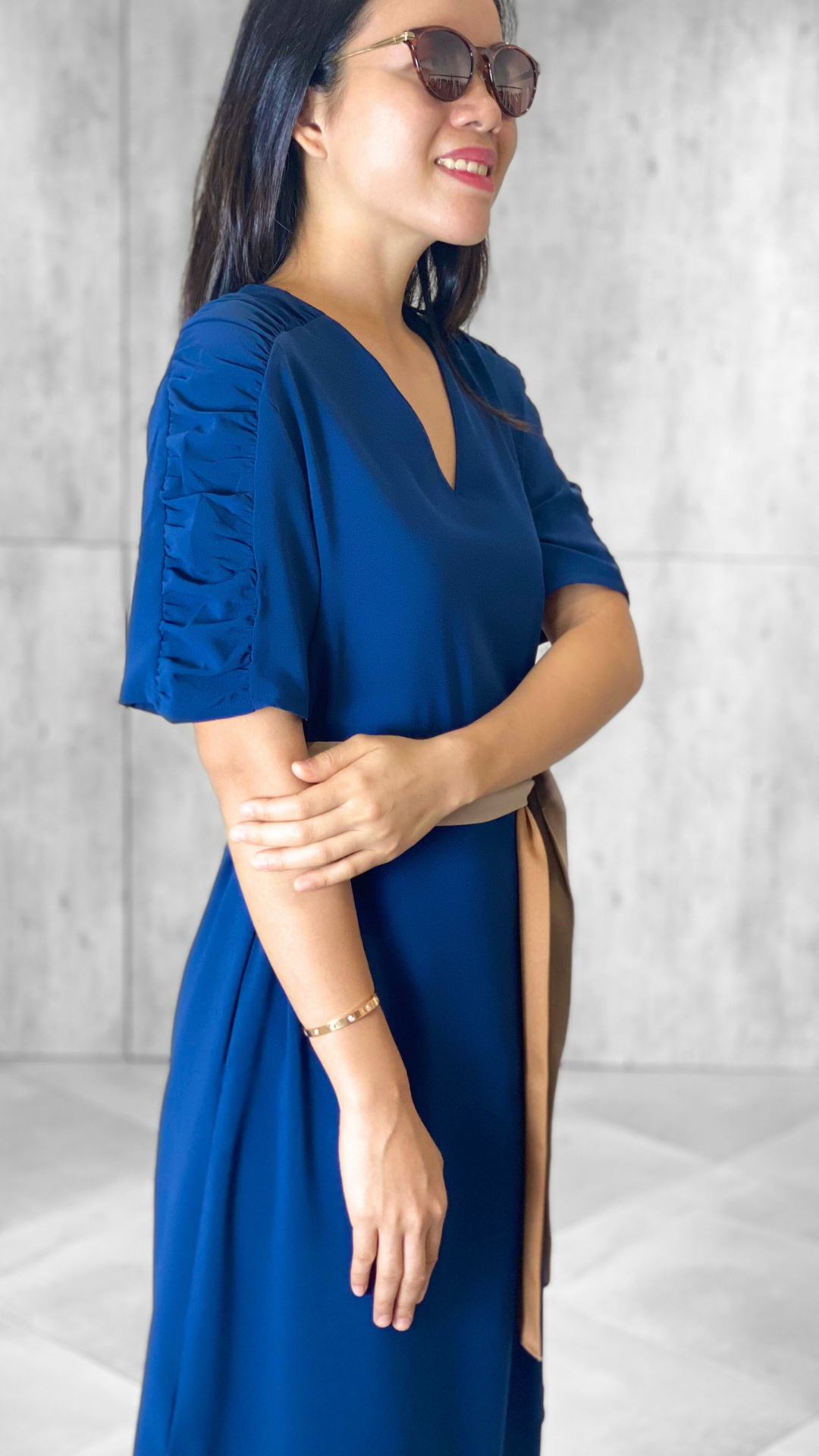 Veronica Shirred Dress