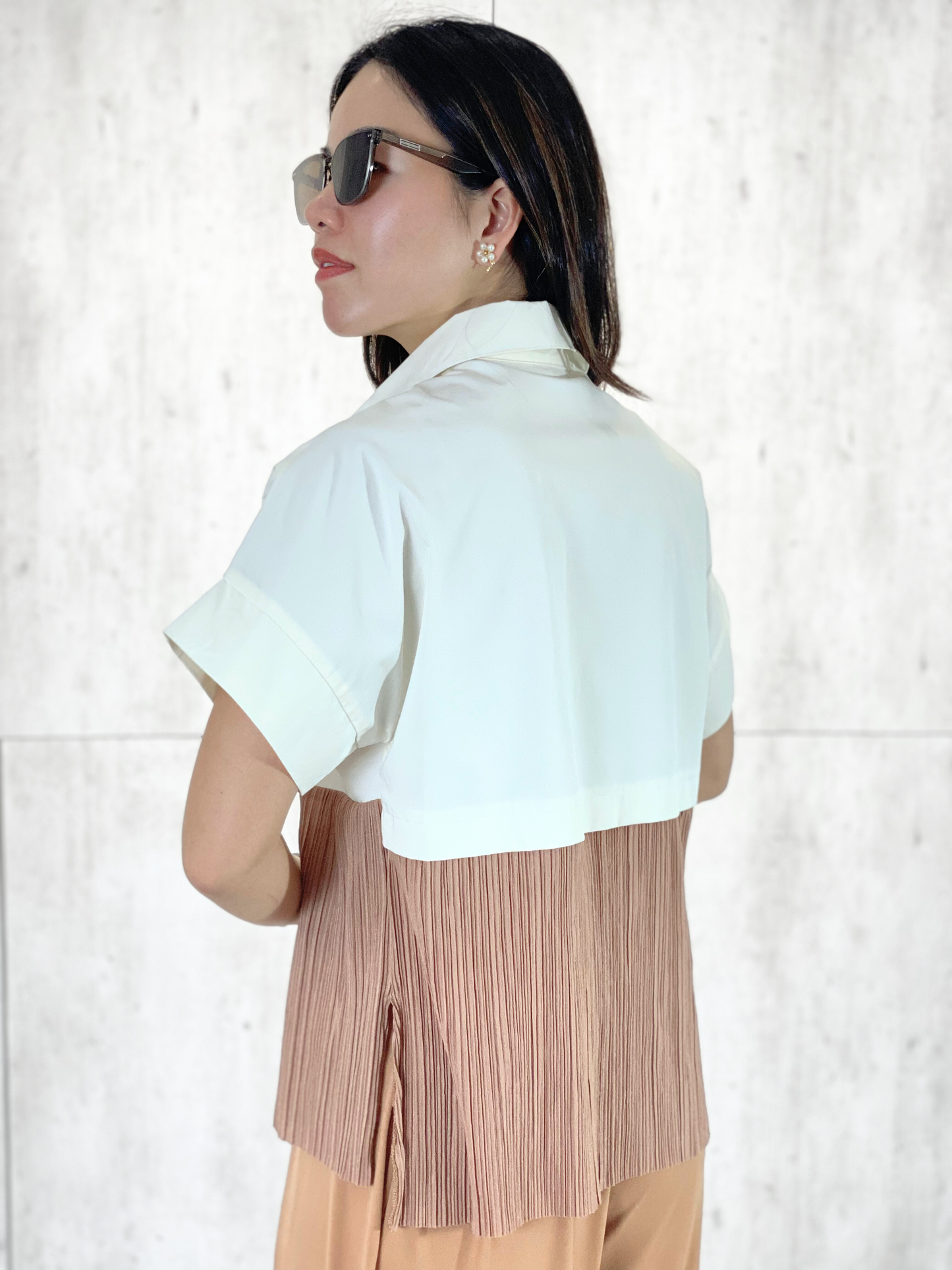 Sofia Pleated Top