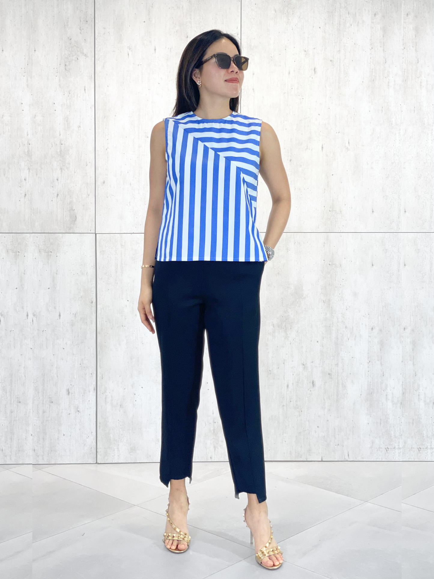 Claudine Nautical Top