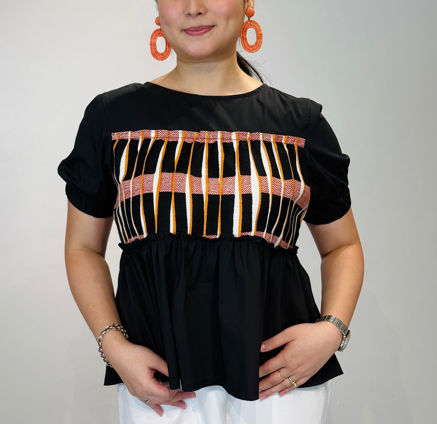 Cassie (Plus Size) Ethnic Tiered Top