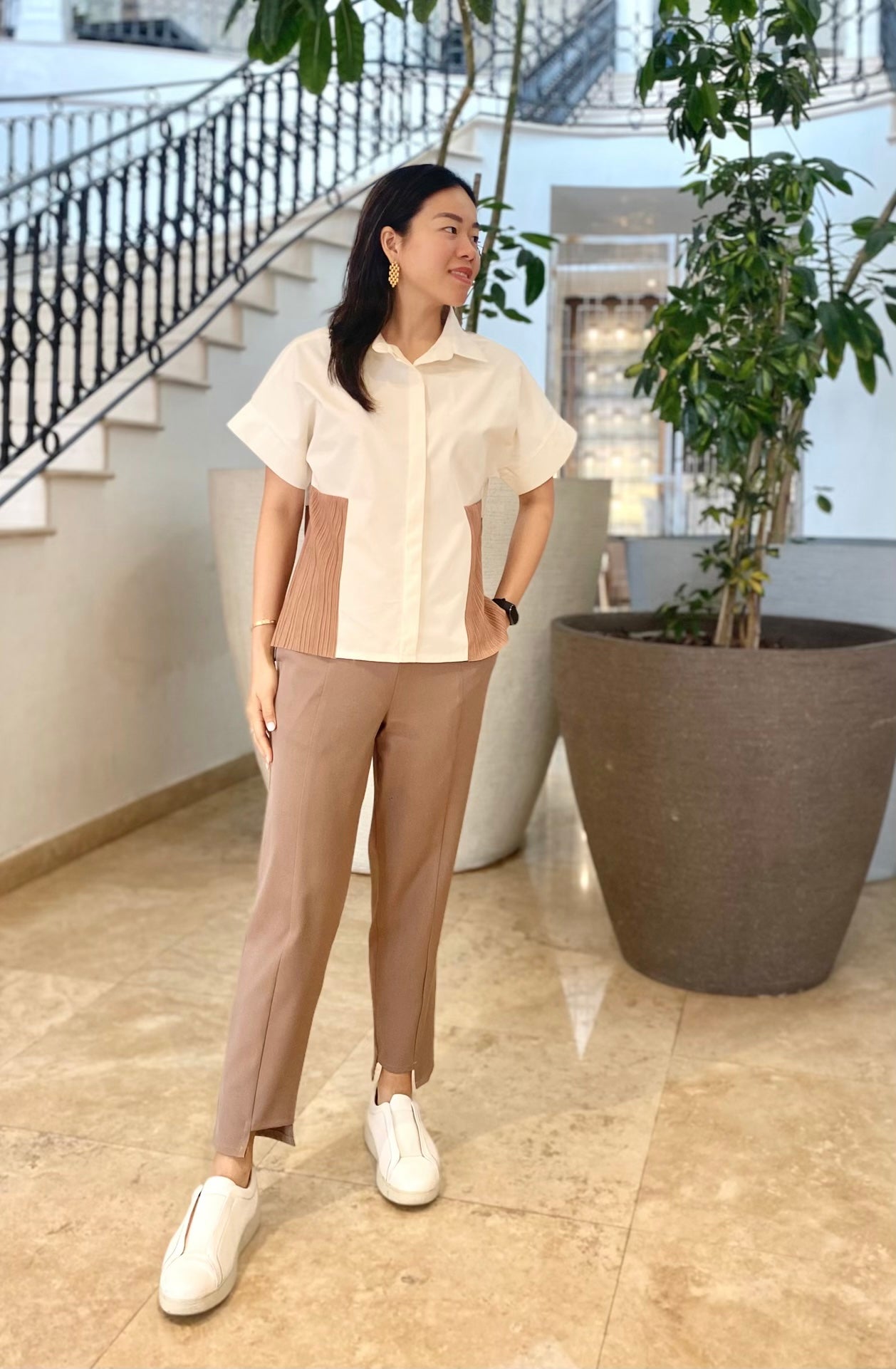 Sofia Pleated Top