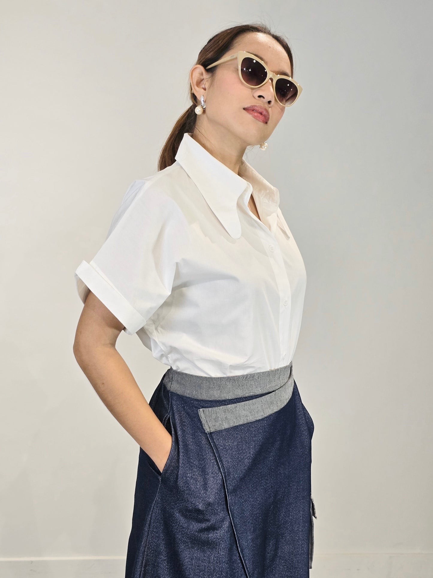 Callie (Plus Size) Polo Top