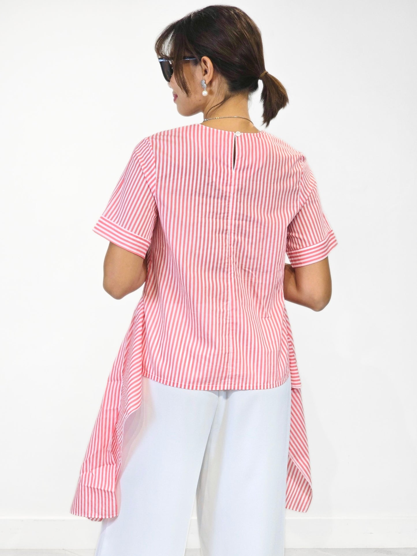 Vanessa (Plus Size) Side Drape Top