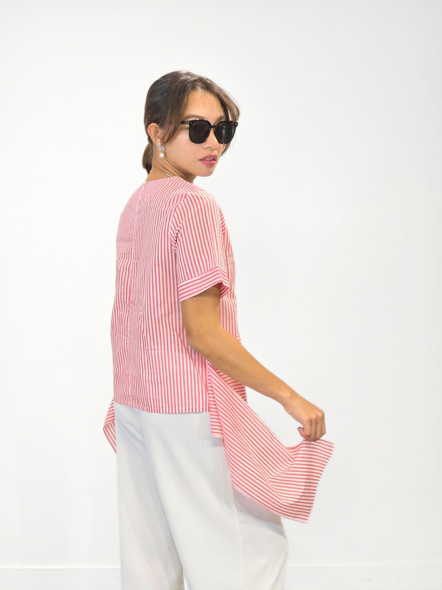 Vanessa (Plus Size) Side Drape Top