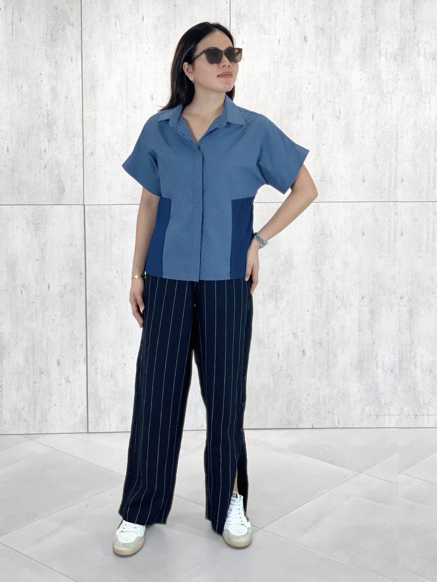 Sofia Pleated Top