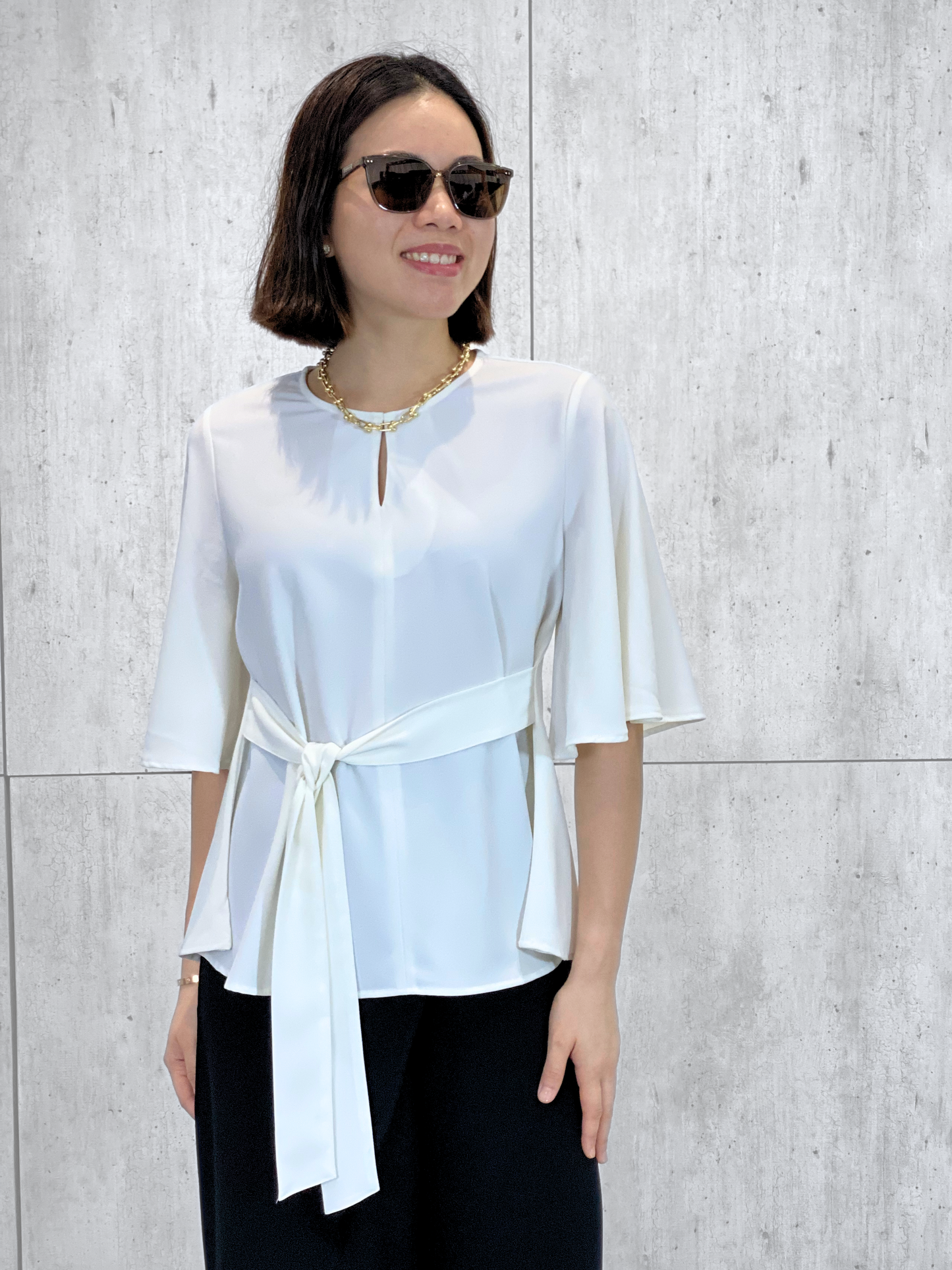 Sage 2-Way Sash Top