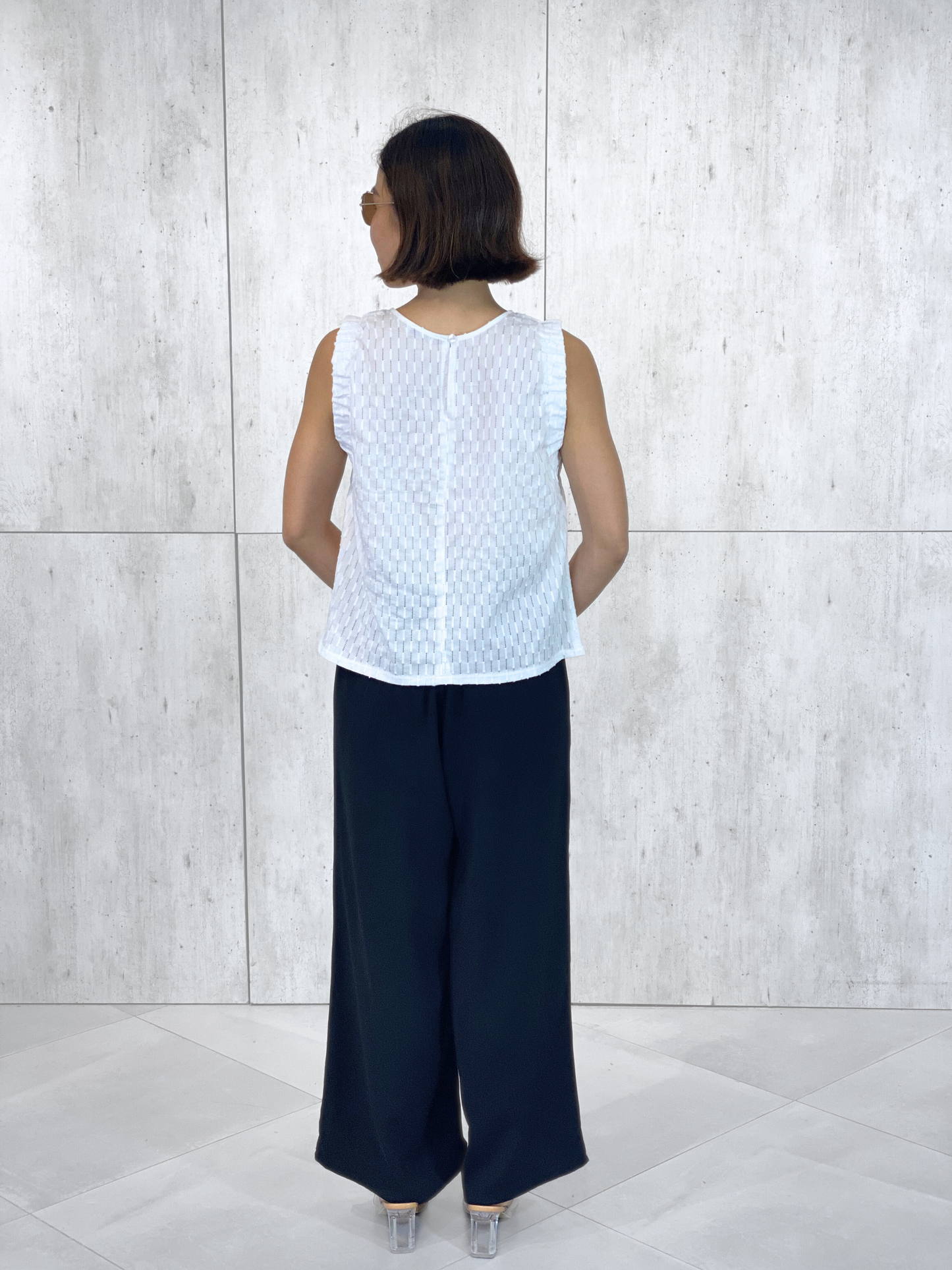 Eliza Elasticized Accent Top