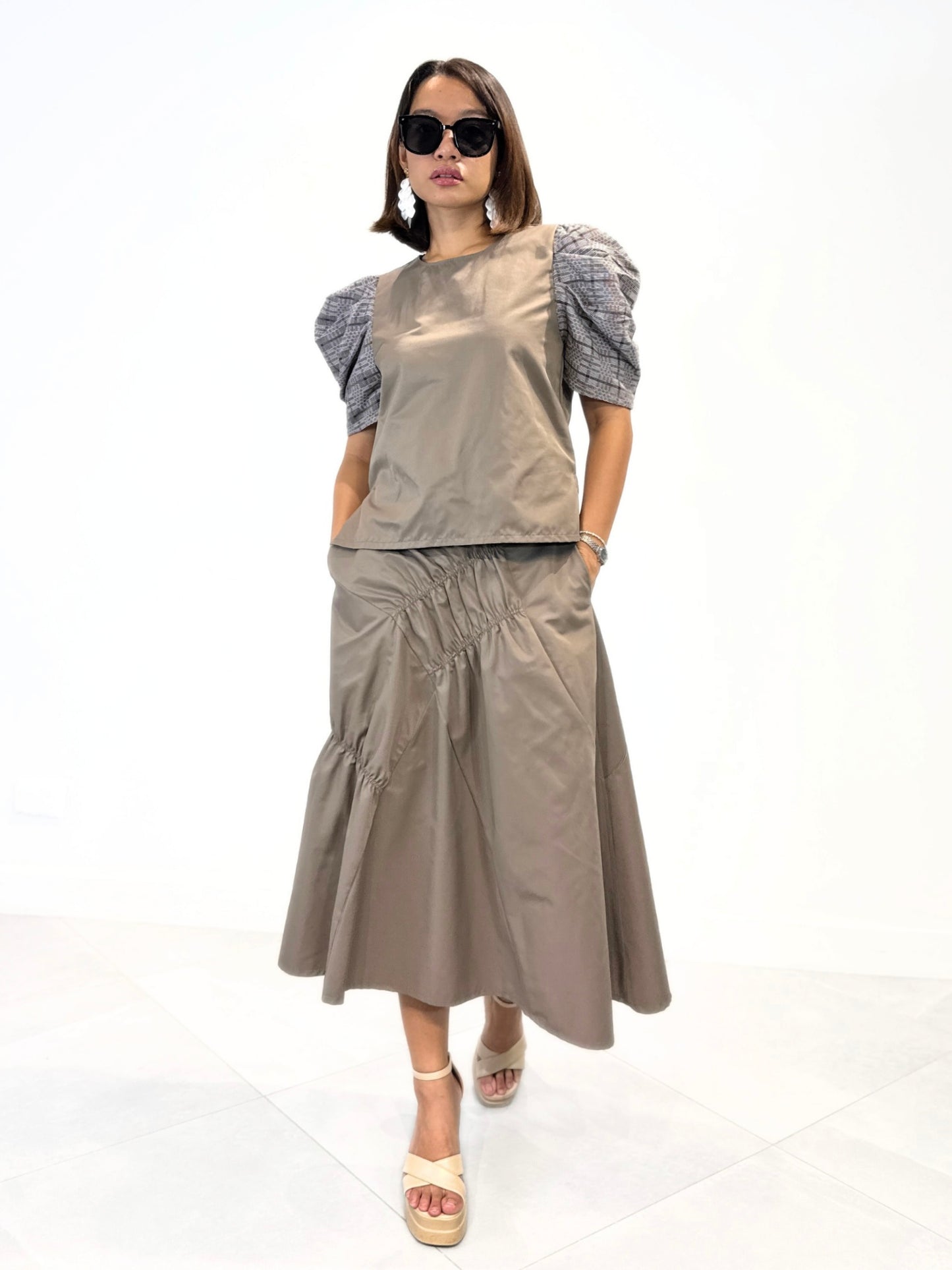 Mirasol (Plus Size) Elasticized Accent Skirt