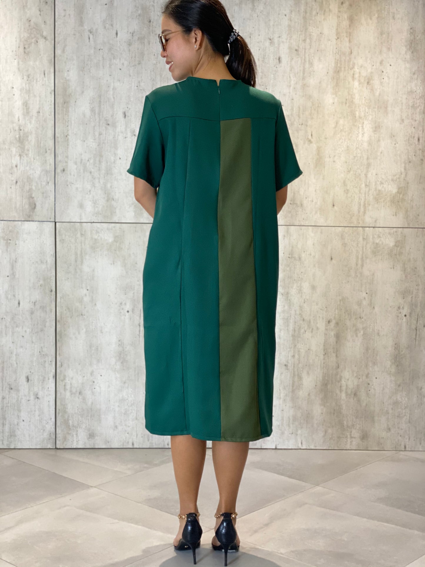 Mitch Sleeve Dress (Sash Included)