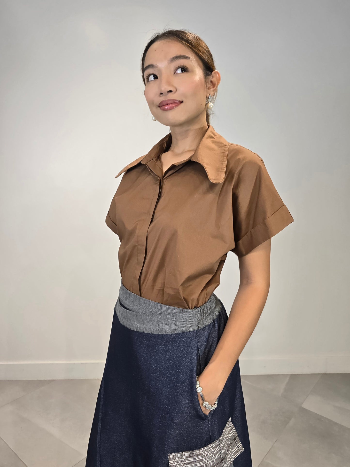 Callie (Plus Size) Polo Top