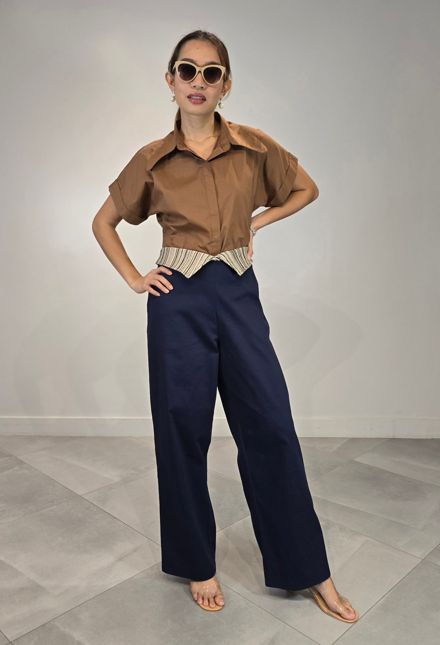 Callie (Plus Size) Polo Top
