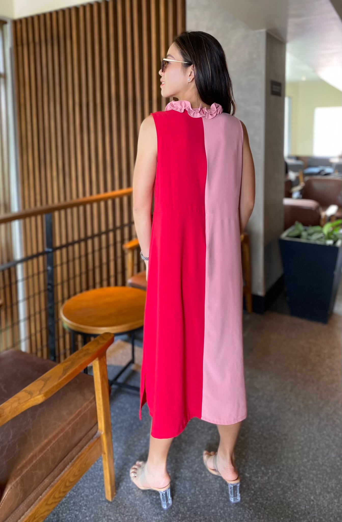 Sicily pleated dress (sash included)