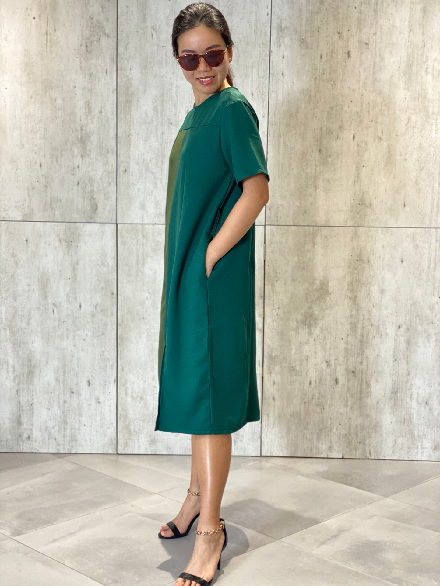 Mitch Sleeve Dress (Sash Included)