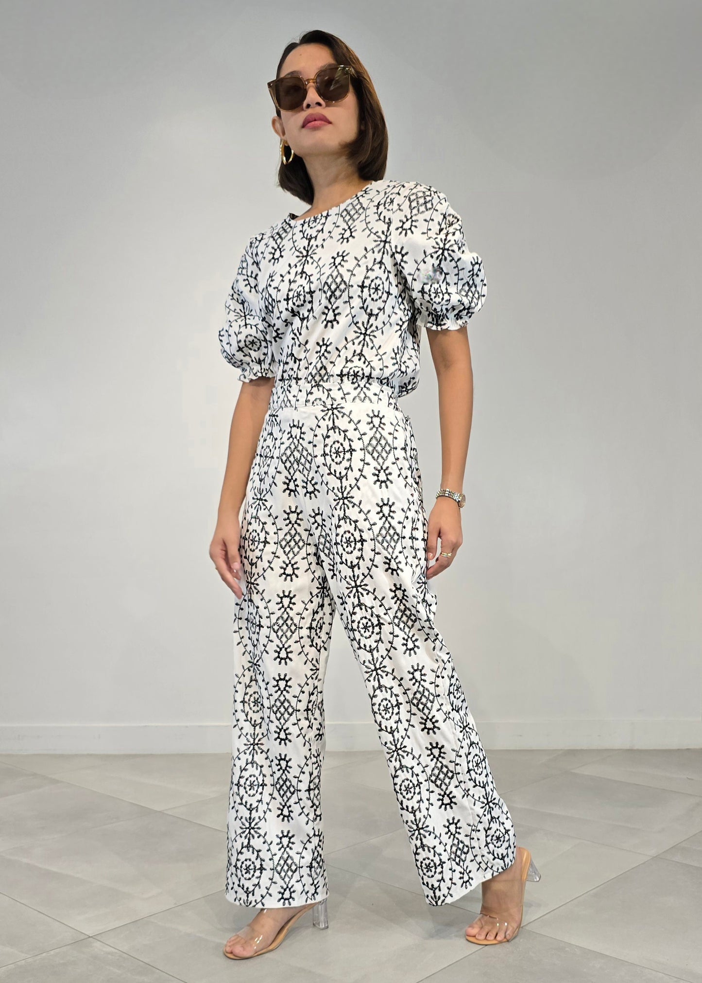 Bella Elasticized Sleeve Top