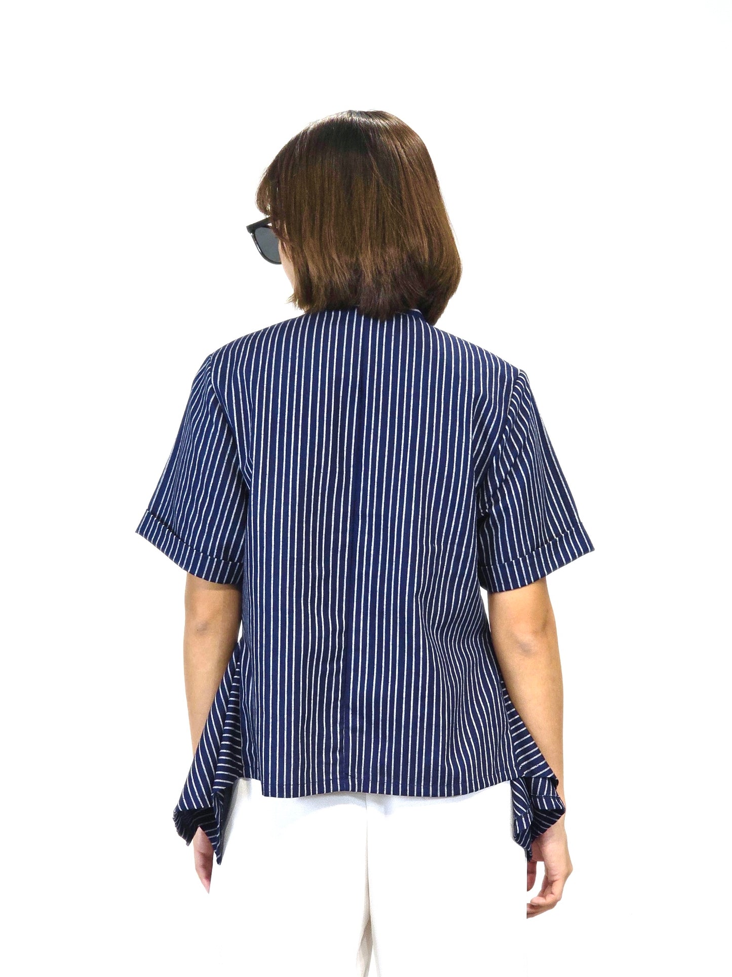 Kira (Plus Size) Pinstripes Top