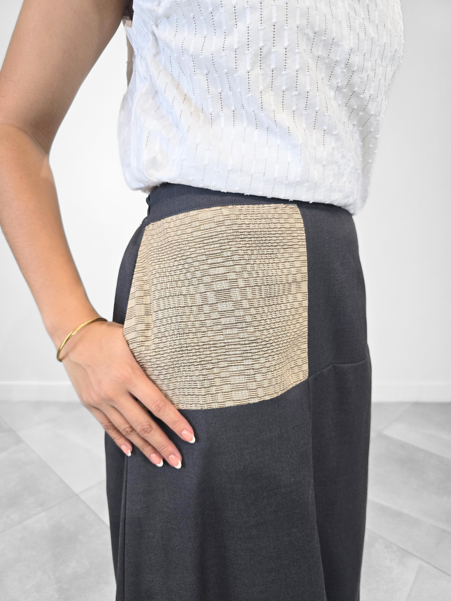 Tracy Ethnic Semi-bubble Skirt