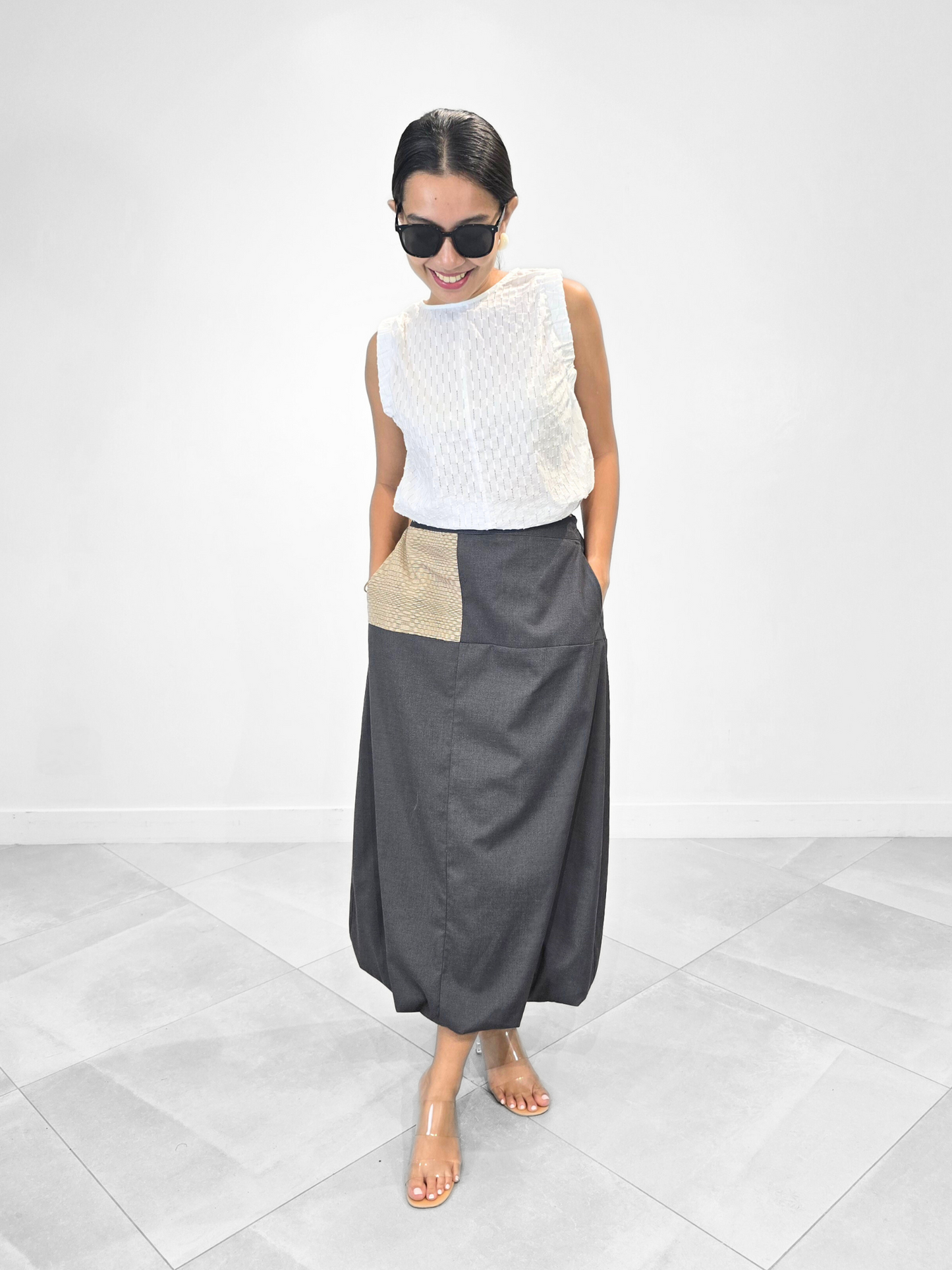 Tracy Ethnic Semi-bubble Skirt