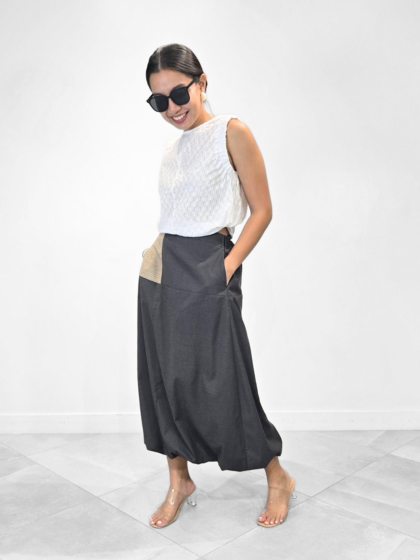 Tracy Ethnic Semi-bubble Skirt
