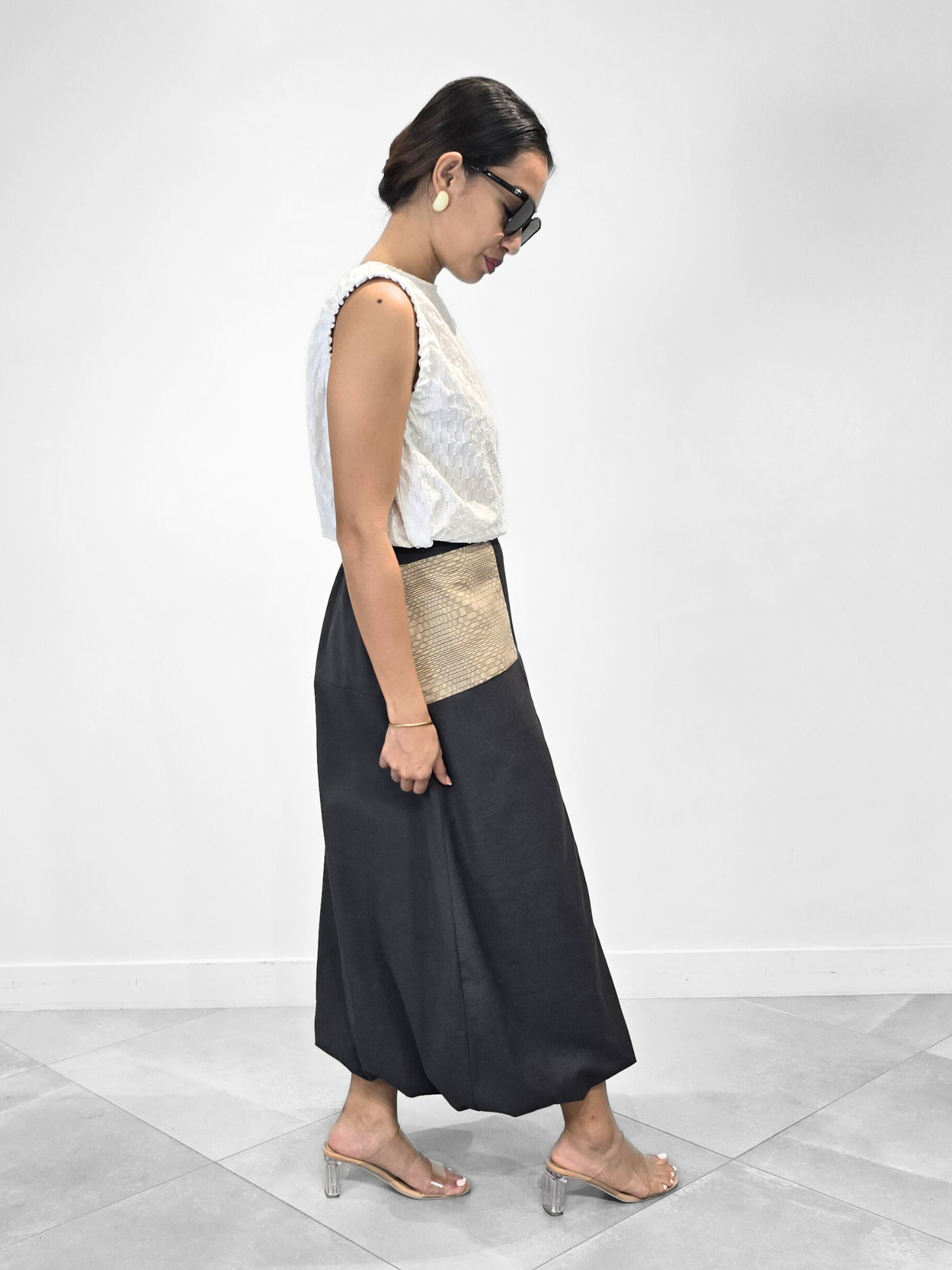 Tracy Ethnic Semi-bubble Skirt