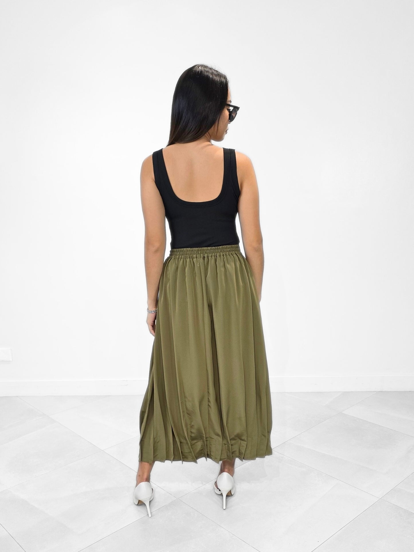 Olsen Pleated Hem Skirt