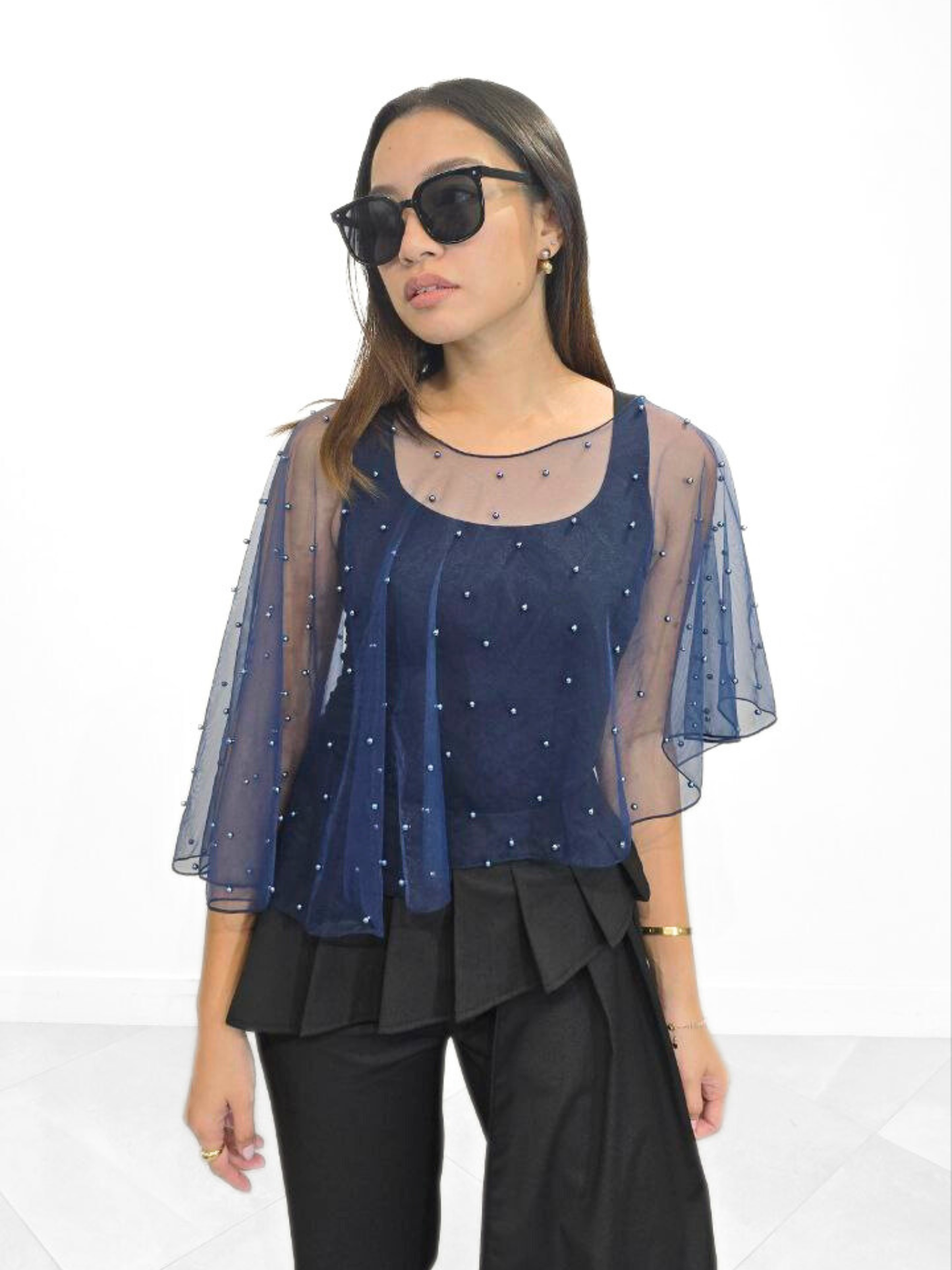 Pearl Overlay Top