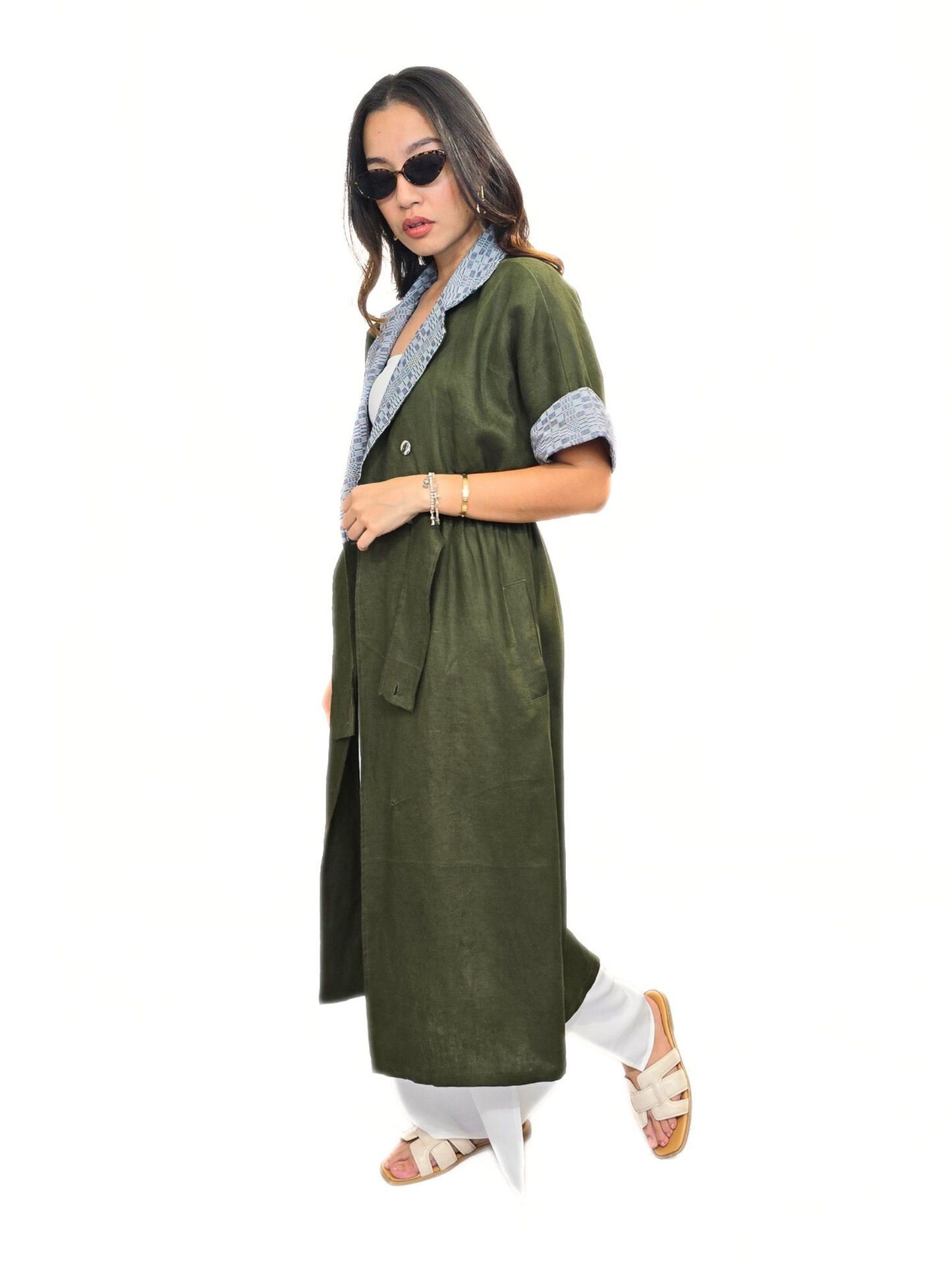 Lana Ethnic Trench Dress