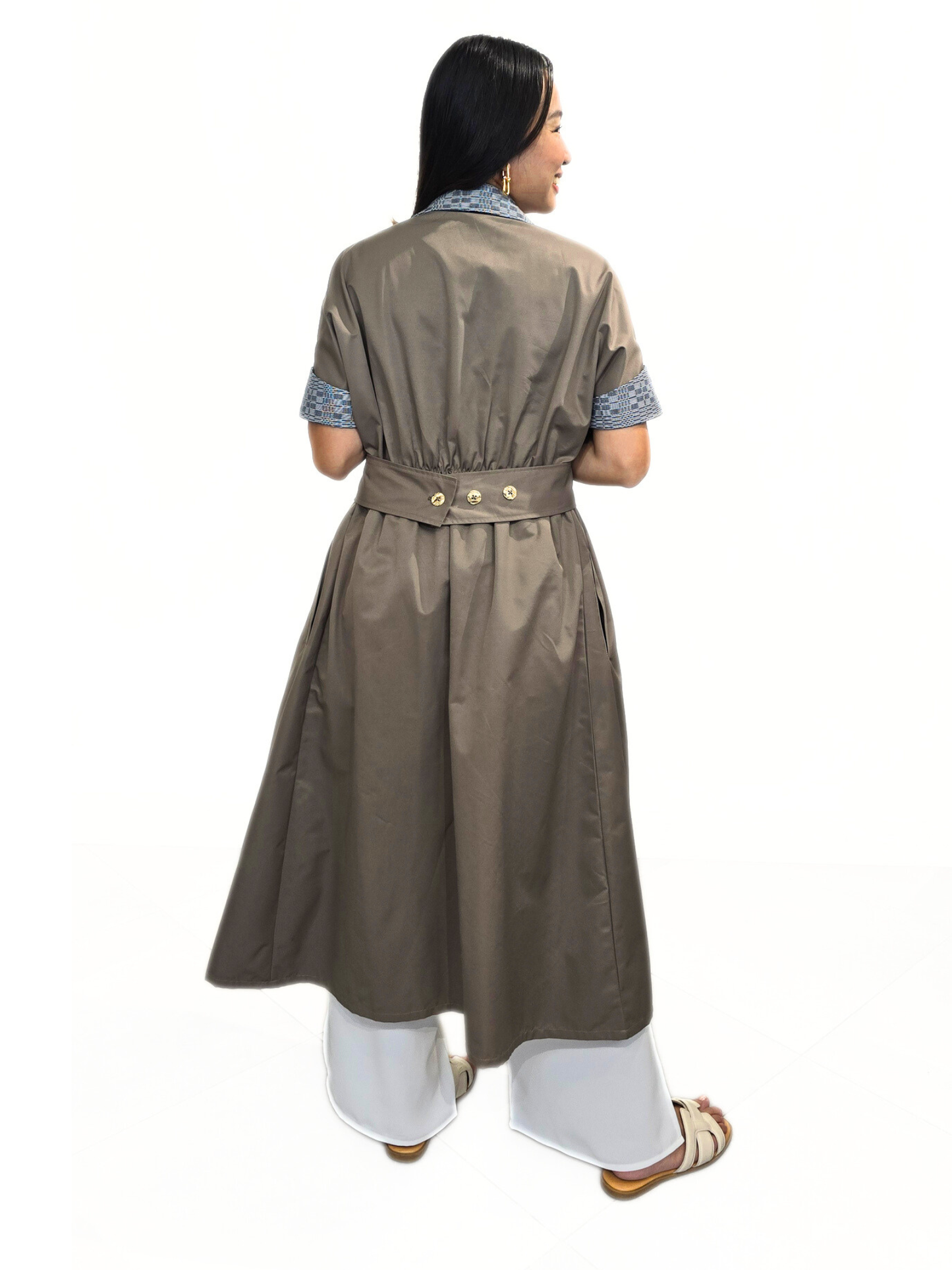 Lana (Plus Size) Safari Trench Dress