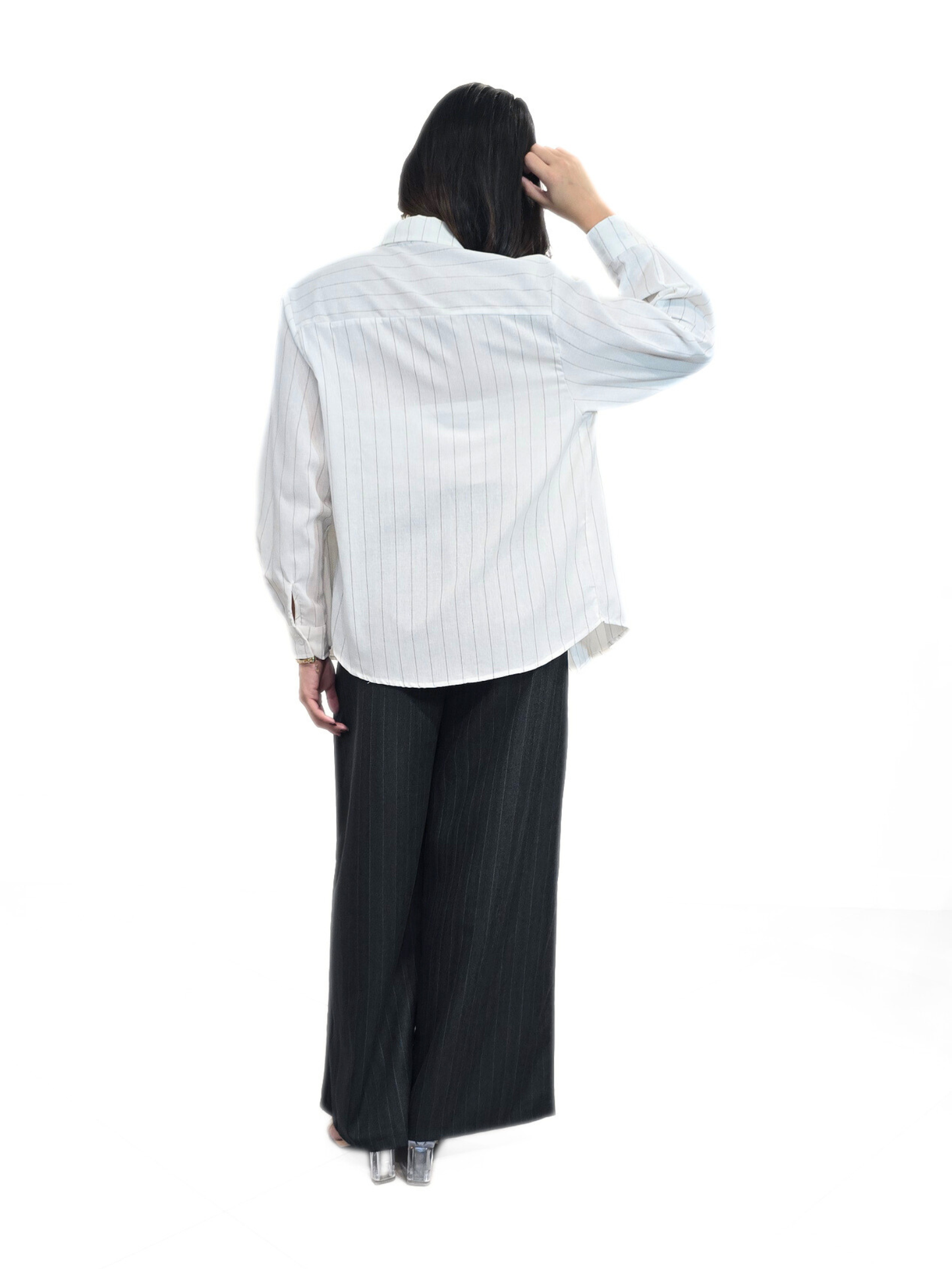 Yvette (Plus Size) Pinstripes Pants