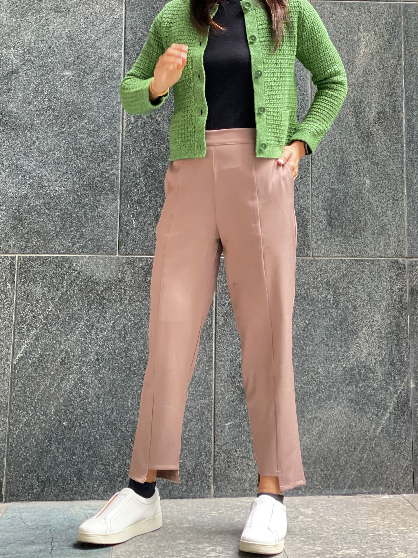 Lima (Plus Size) Uneven Hemline Pants