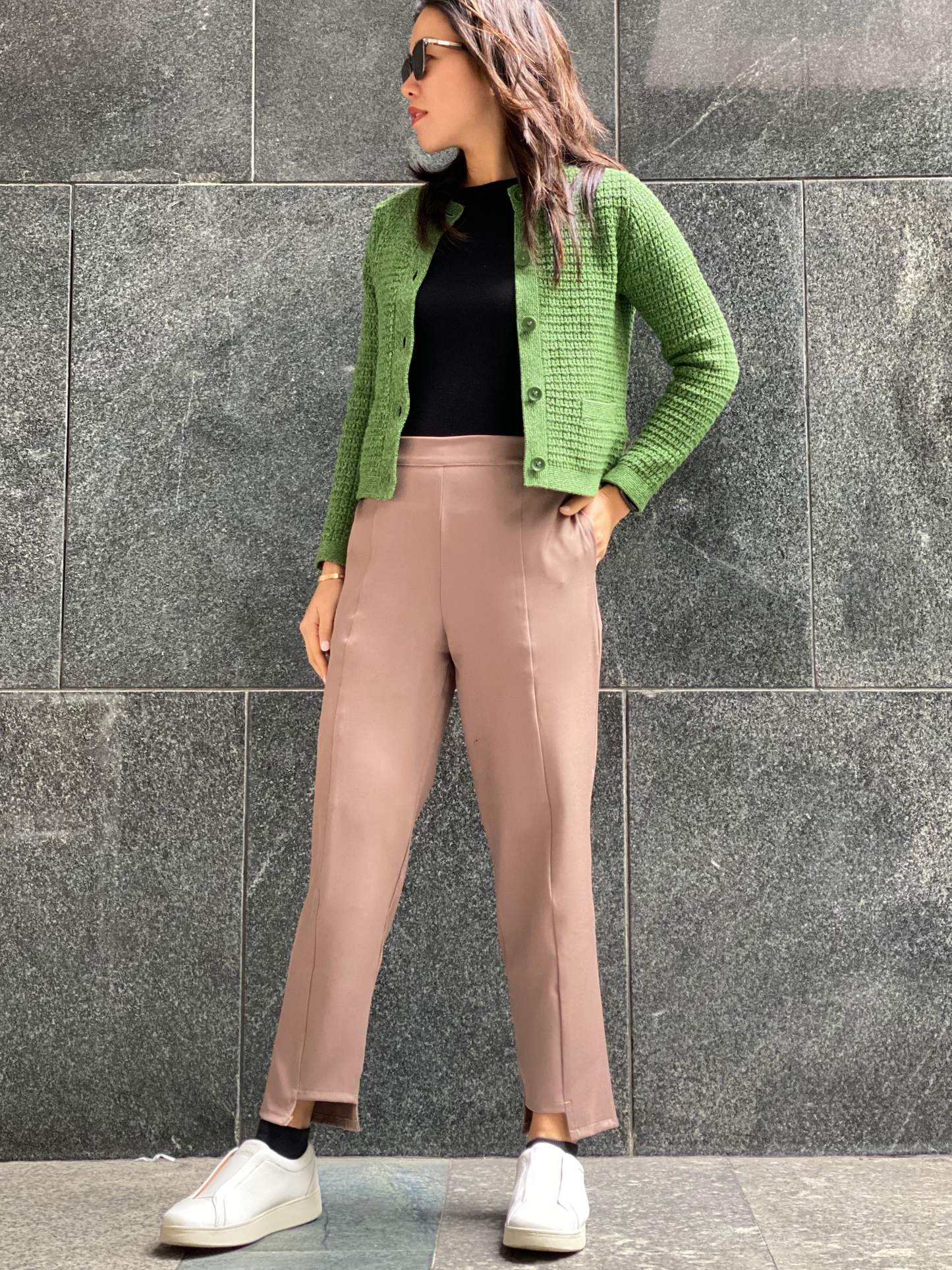 Lima (Plus Size) Uneven Hemline Pants