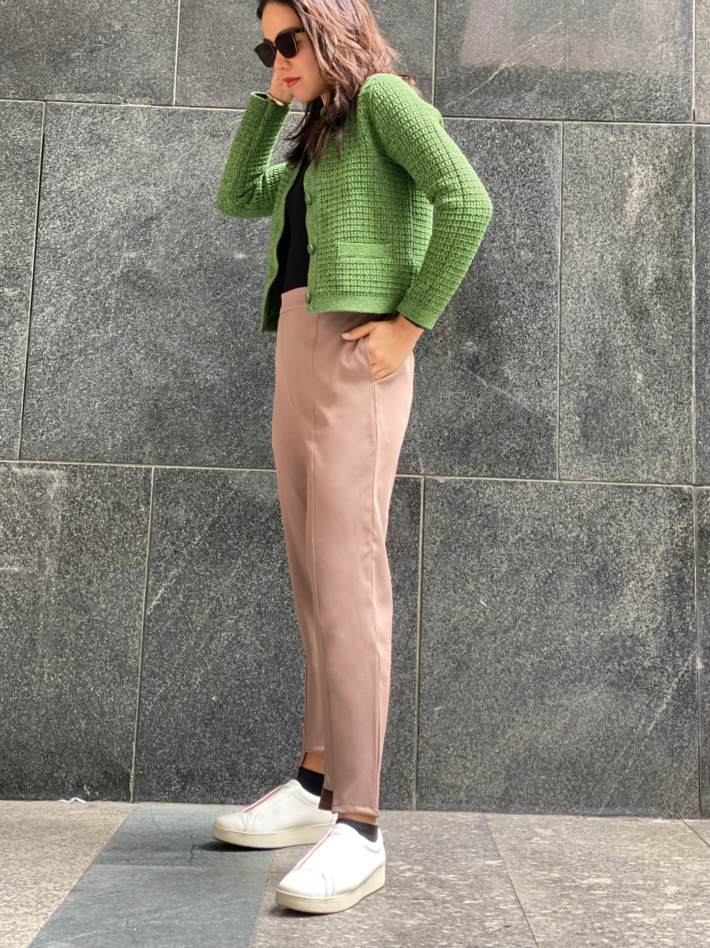 Lima (Plus Size) Uneven Hemline Pants