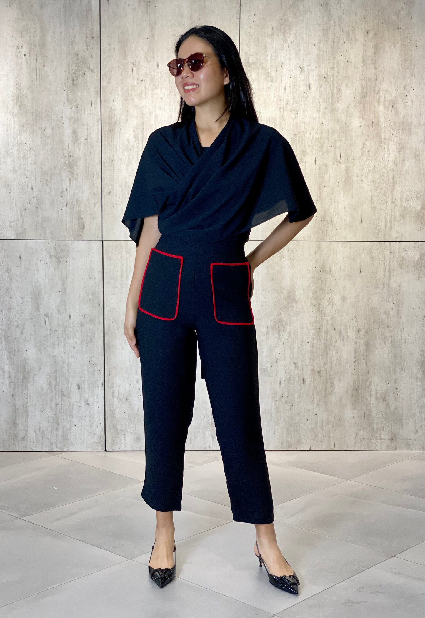 Ashley Piping Tapered Pants