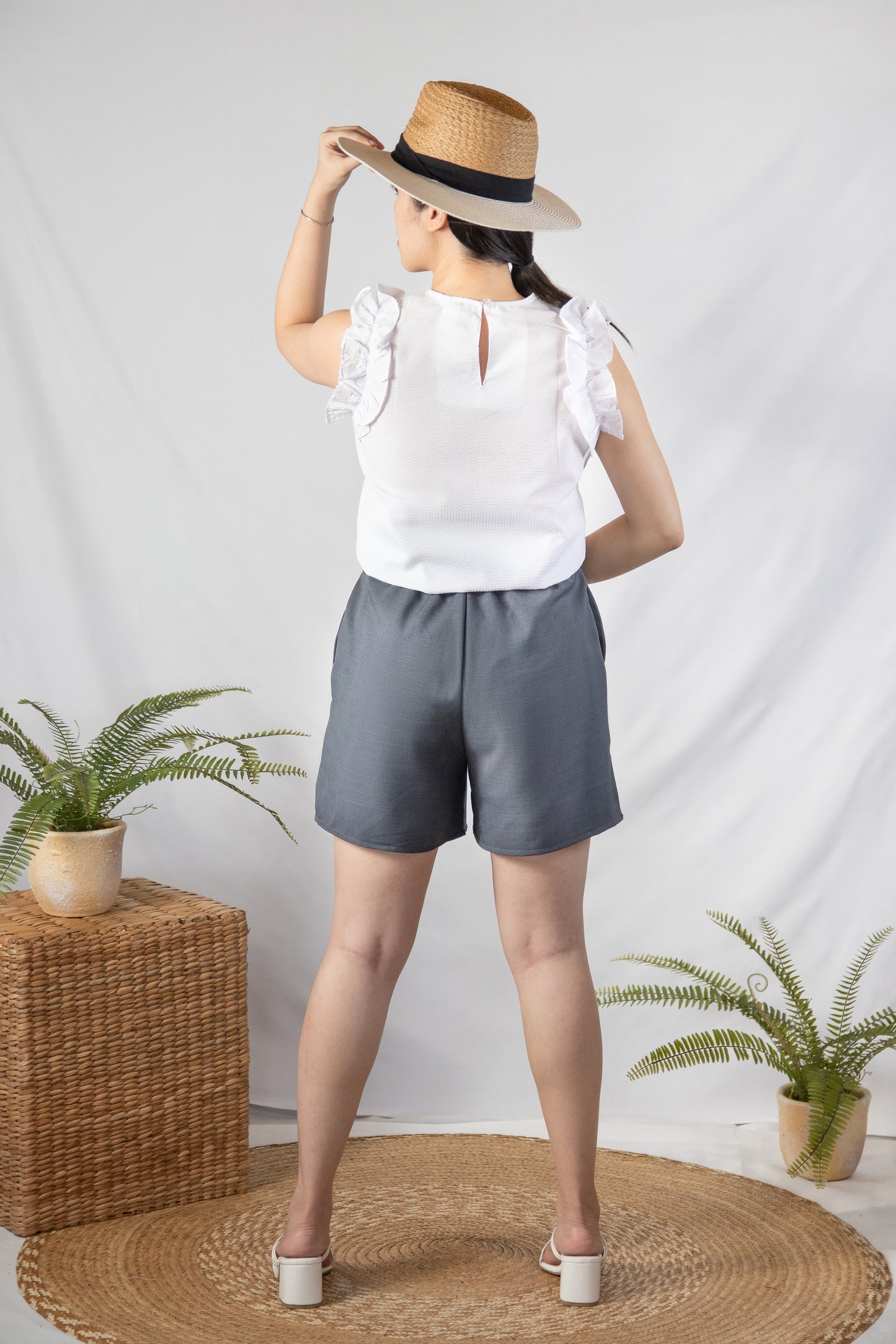Mikaela Panel Mid-length Shorts