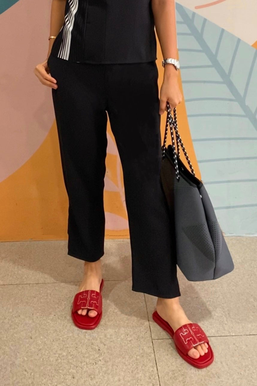 Clarrie Inverted V-hem Pants